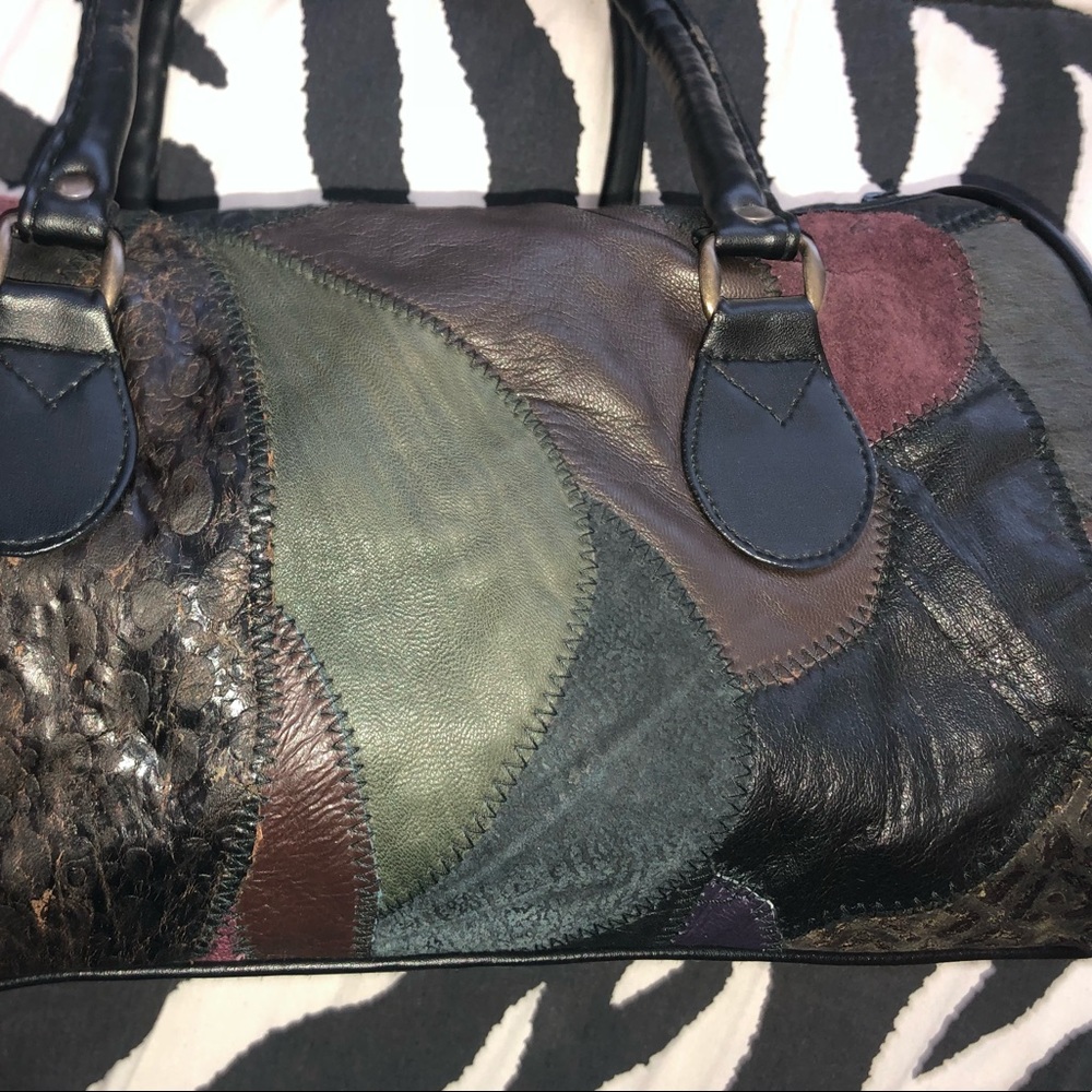 VINTAGE Patchwork Leather Purse - Picture 3 of 11